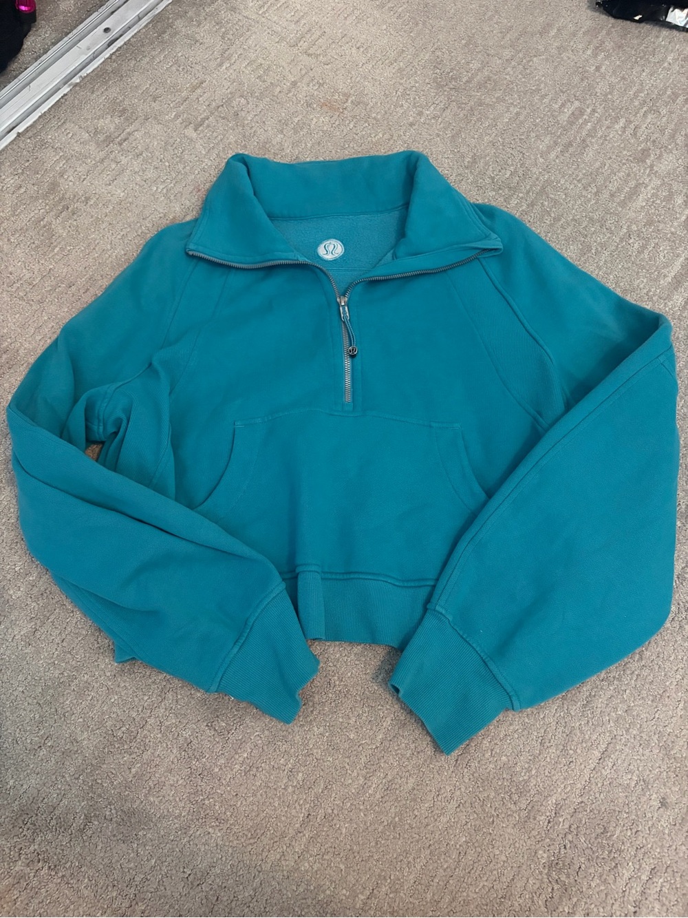 lululemon athletica Teal Half-Zip Pullover Sweatshirt